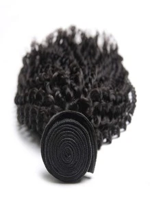 1PC Curly Virgin Natural Black With Human Hair Bundles Extension 8-30 Inch Weave Bundles Weft Hair Extension For Women
