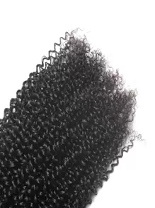 1PC Curly Virgin Natural Black With Human Hair Bundles Extension 8-30 Inch Weave Bundles Weft Hair Extension For Women