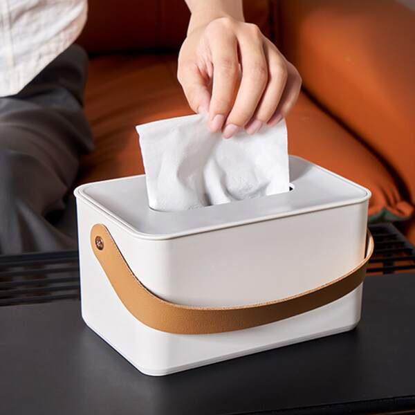

1pc Portable Tissue Box, Multicolor