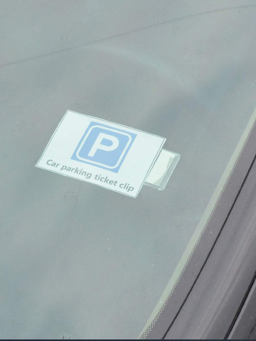 4入組透明車票支架夾 - 無色 - 查看 1