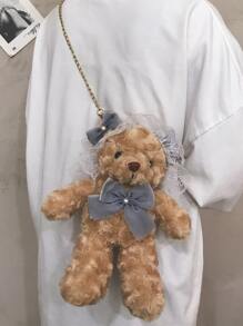 Ladies' Crossbody Bag - Brown - View 1