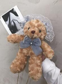 Ladies' Crossbody Bag - Brown - View 3