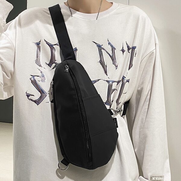 

Men Minimalist Fanny Pack, Black