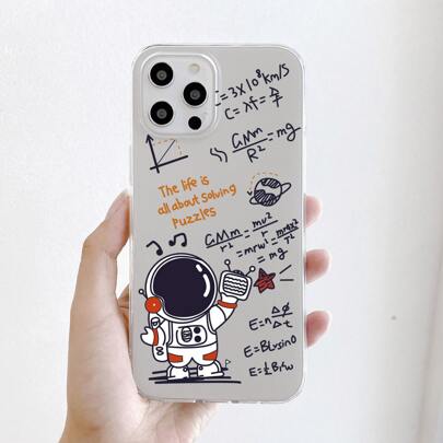 Cartoon Astronaut Pattern Phone Case