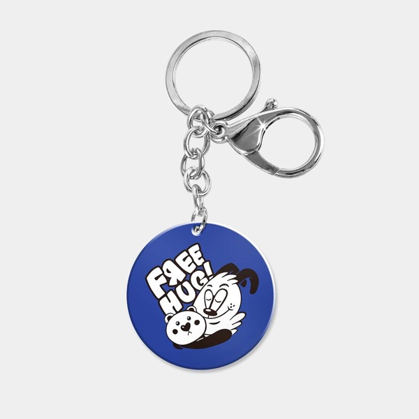 

ROMWE Cartoon Graphic Keychain, Blue