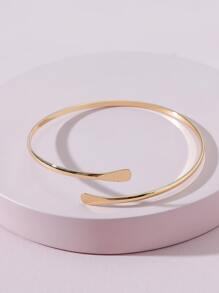 Minimalist Arm Cuff - Yellow Gold - View 3