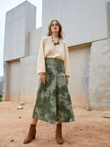 SHEIN Unity Váy nữ Cà vạt nhuộm Giải trí - Nhiều màu - Xem 1