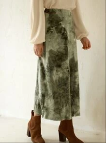 SHEIN Unity Váy nữ Cà vạt nhuộm Giải trí - Nhiều màu - Xem 3