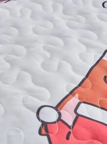 Christmas Dog Print Bedspread - Multicolor - View 3