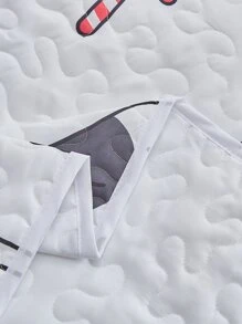 Christmas Dog Print Bedspread - Multicolor - View 4