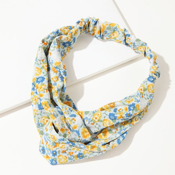 

Floral Print Kerchief, Multicolor
