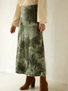 SHEIN Unity Váy nữ Cà vạt nhuộm Giải trí - Nhiều màu - Xem 5