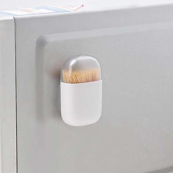 

1pc Magnetic Toothpick Holder, White
