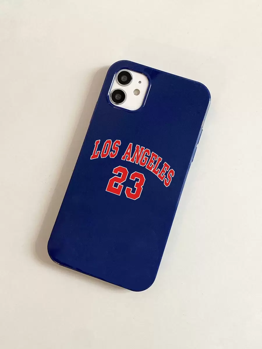 Los Angeles No.23 Basketball Jersey Mobile Phone Case, Compatible With IPhone 16/16 Pro/16 Plus/16 Pro Max And Samsung Galaxy Models, Minimalist Digital Design - Multicolor - View 1