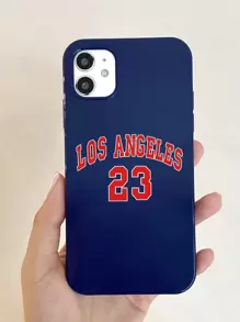 Los Angeles No.23 Basketball Jersey Mobile Phone Case, Compatible With IPhone 16/16 Pro/16 Plus/16 Pro Max And Samsung Galaxy Models, Minimalist Digital Design - Multicolor - View 2