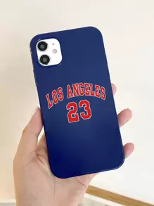 Los Angeles No.23 Basketball Jersey Mobile Phone Case, Compatible With IPhone 16/16 Pro/16 Plus/16 Pro Max And Samsung Galaxy Models, Minimalist Digital Design - Multicolor - View 3