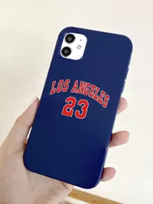 Los Angeles No.23 Basketball Jersey Mobile Phone Case, Compatible With IPhone 16/16 Pro/16 Plus/16 Pro Max And Samsung Galaxy Models, Minimalist Digital Design - Multicolor - View 4