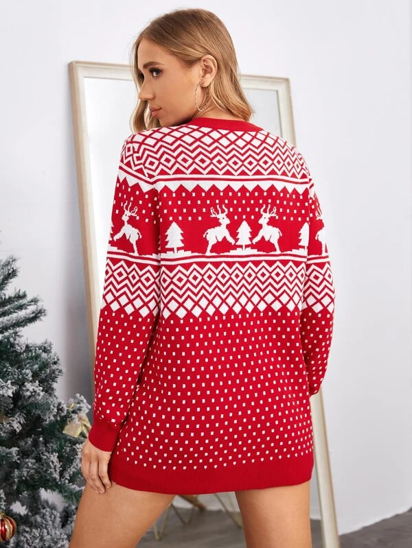 maternity xmas jumper dress