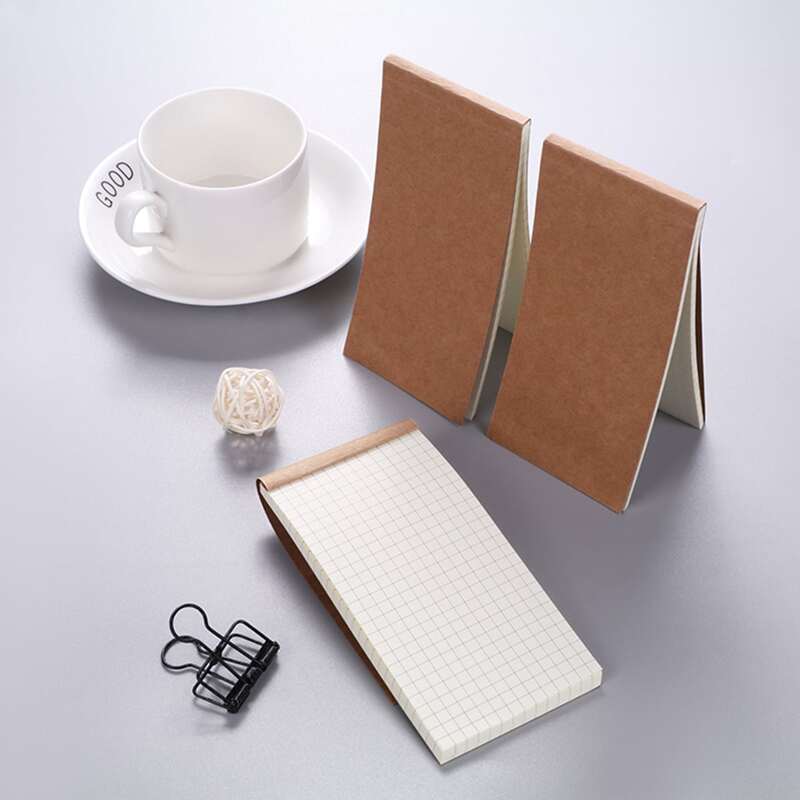 

1pc Kraft Paper Random Memo Pad, Brown