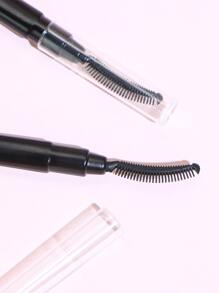 1pc Eye Brush Eyelash Brush With Dust-Proof Box, Grafting Eyelash Brush Portable Combing Eyelash Eyebrow Spiral Eyelash Volume Brush, Eyebrow Brush, Eyeshadow Brush, Brush - Black - View 2