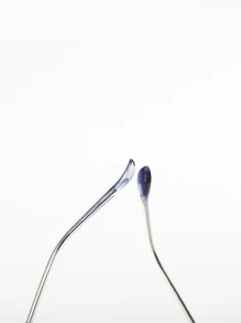 韩国复古眼镜框，2024年新款，流行不对称金属平光镜女款眼镜配件