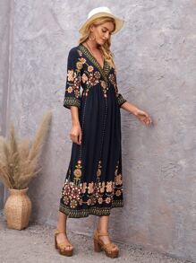EMERY ROSE Đầm Trọn gói Hoa Boho - Nhiều màu - Xem 4