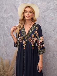 EMERY ROSE Đầm Trọn gói Hoa Boho - Nhiều màu - Xem 5