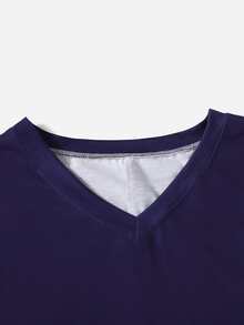 SHEIN Unity Dragonfly & Floral Print Tee - Purple - View 3