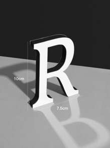 1pc Mirror Surface Letter Decoration Craft Best Gifts Birthday - White - View 3