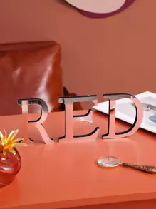 1pc Mirror Surface Letter Decoration Craft Best Gifts Birthday - White - View 4