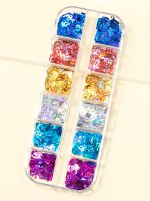 1 盒字母设计亮片美甲装饰 - 彩色 - 查看 3