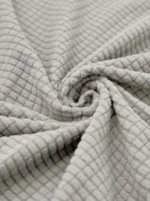 素色有彈性沙發套 - 灰色 - 查看 7