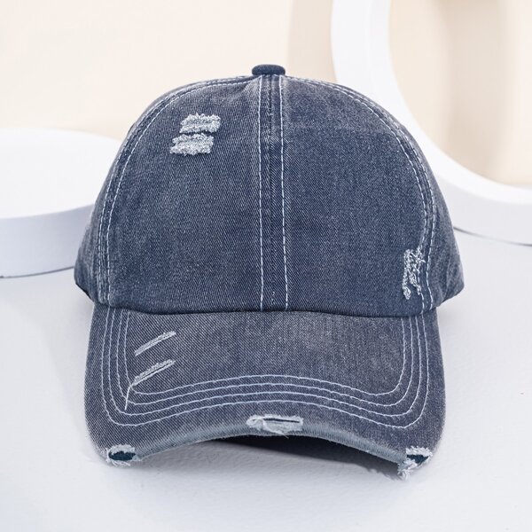 

Striped Baseball Cap, Navy blue
