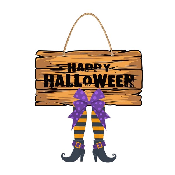 

1pc Halloween Decorative Garden Sign, Multicolor