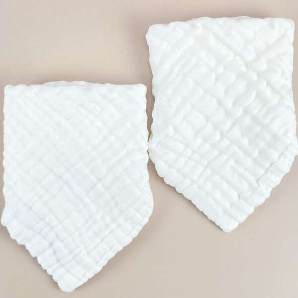 

2pcs Plain Towel Set, White