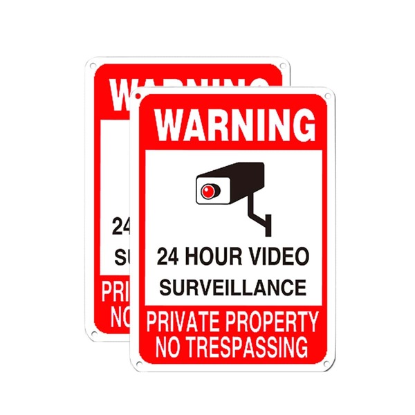 

2pcs Warning Garden Sign, Multicolor