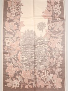 Floral Print Scarf - Multicolor - View 4