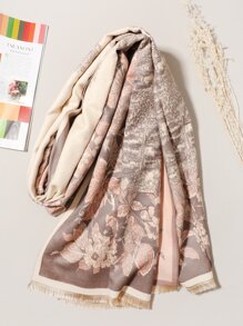Floral Print Scarf - Multicolor - View 5