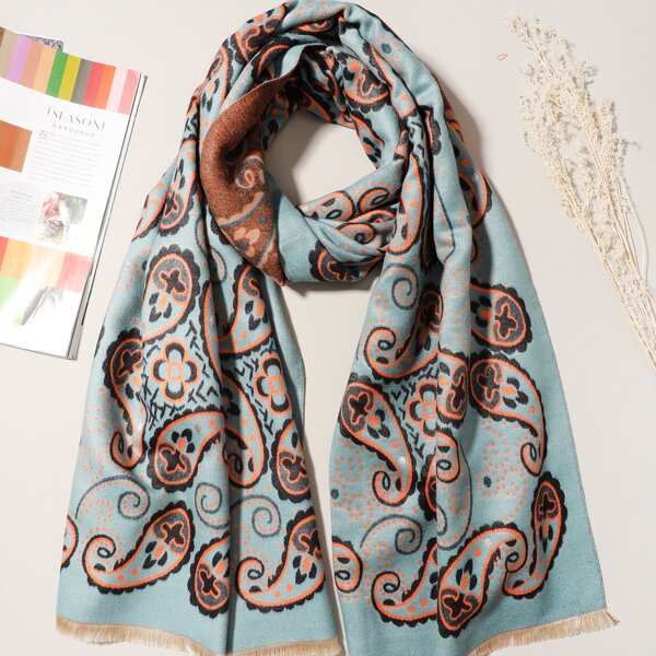 

Paisley Pattern Scarf, Multicolor