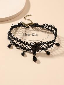 Choker ren rỗng - màu đen - Xem 2