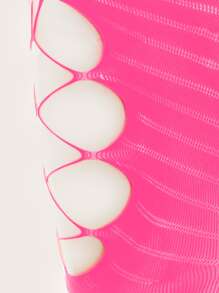 Mesh Cut-out Slips - Hot Pink - View 4
