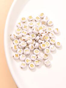 200pcs Letter Decor Bead DIY Jewelry Accessory - Multicolor - View 2