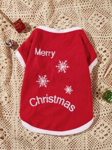PETSIN Sudadera de felpa con diseño navideño para mascotas