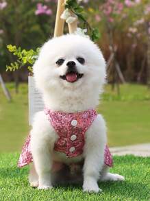 Vestidos para Mascotas Liso - Rosa - Ver 2