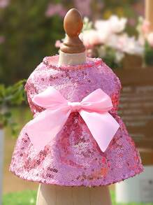 Vestidos para Mascotas Liso - Rosa - Ver 4