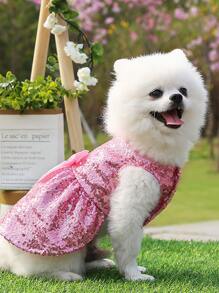Vestidos para Mascotas Liso - Rosa - Ver 5