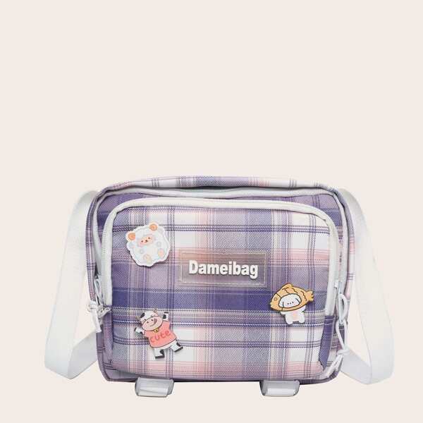 

Tartan Crossbody Bag, Multicolor
