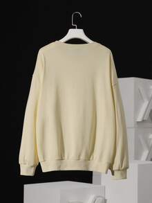 Cetriya 仙人掌和人像圖案運動衫 - 杏色 - 查看 2