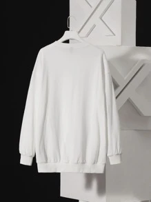 CalicoStarStudio Cartoon Owl Print Sweatshirt - White - View 2