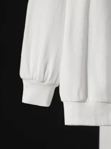 CalicoStarStudio Cartoon Owl Print Sweatshirt - White - View 4